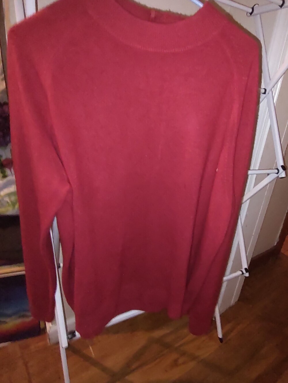 Classic Crewneck Sweater in Deep Red